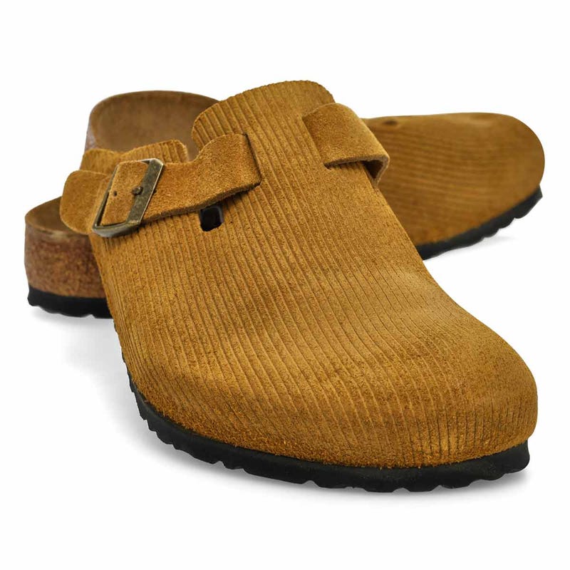 Men's Boston Corduroy Suede Clog - Cork Brown