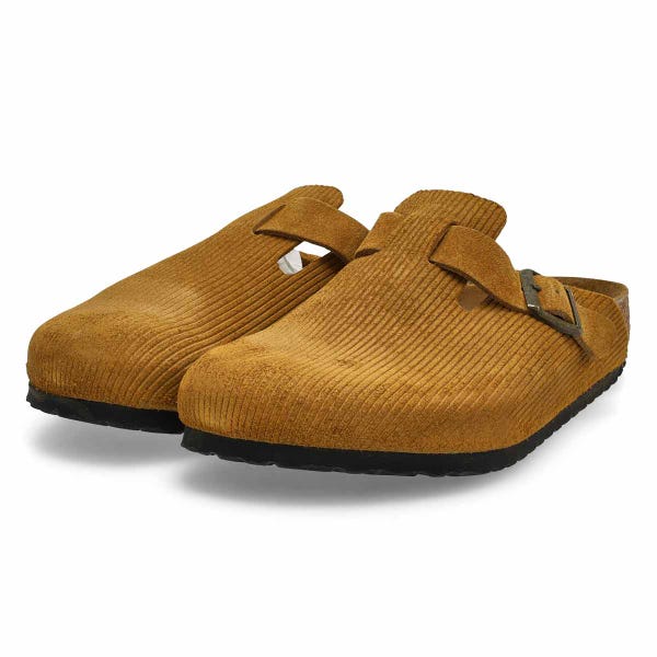 Men's Boston Corduroy Suede Clog - Cork Brown
