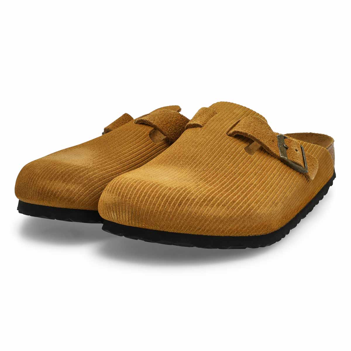 Women's  Boston Corduroy Suede Clog - Cork Brown