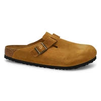 Women's  Boston Corduroy Suede Clog - Cork Brown