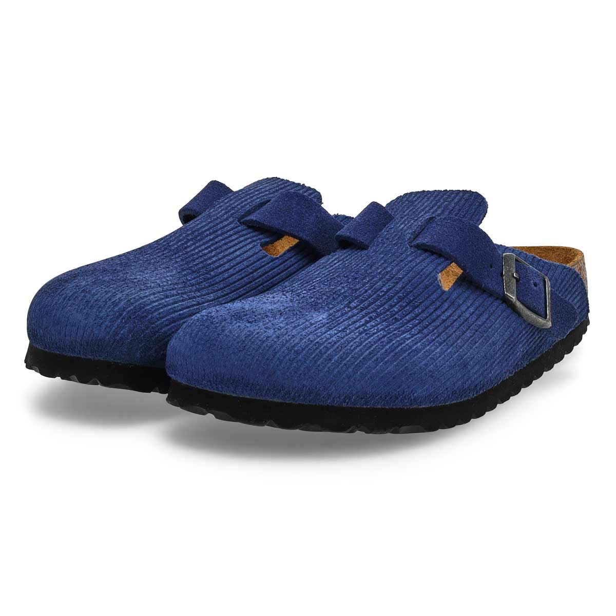 Women's  Boston Corduroy Suede Narrow Clog - Indigo