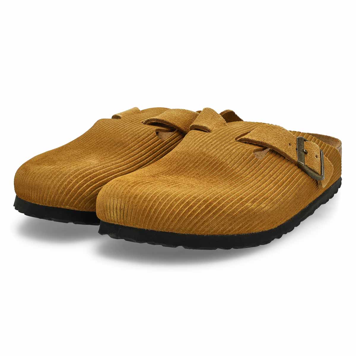 Women's Boston Corduroy Suede Narrow Clog - Cork Brown