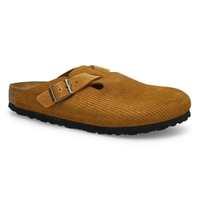 Women's Boston Corduroy Suede Narrow Clog - Cork Brown