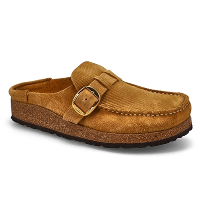 Lds Buckley Casual  Narrow Clog - Corduroy Cork Brown
