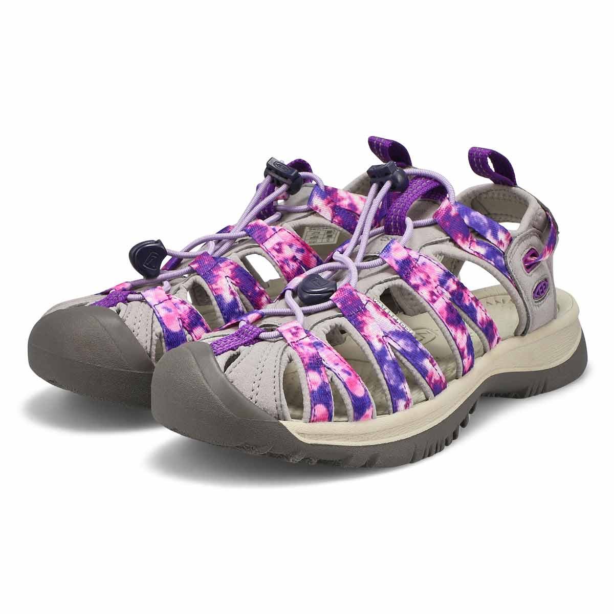 Sandale sport WHISPER, tie-dye/vapeur, femmes