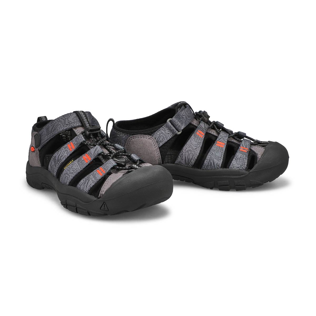 Sandale NEWPORT H2, gris acier/noir, garçons