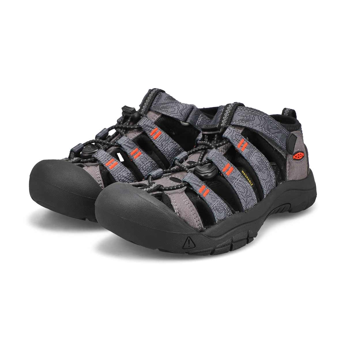 Boys' Newport H2 Sandal - Steel Grey/Black