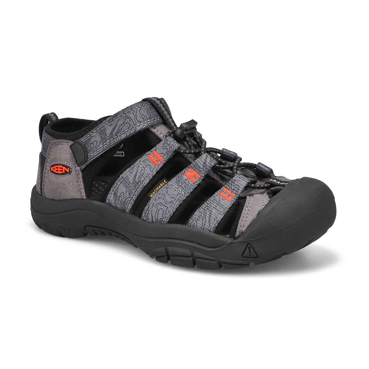 Boys' Newport H2 Sandal - Steel Grey/Black