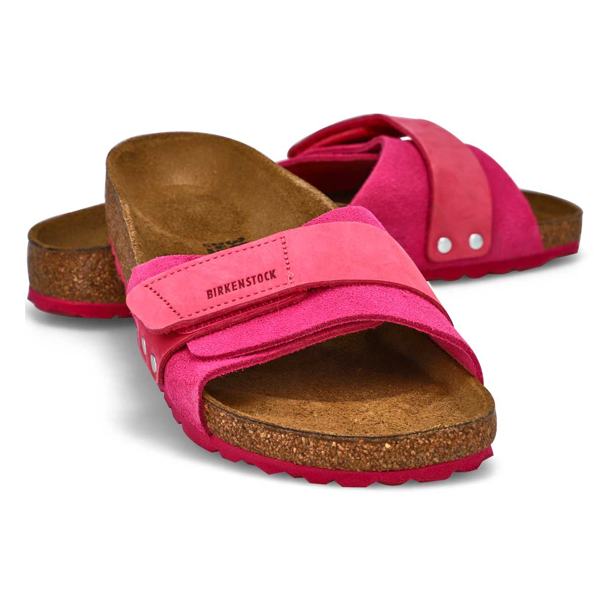 Sandales étroites à assise plantaire en liège OITA, tulipe fuchsia, femmes