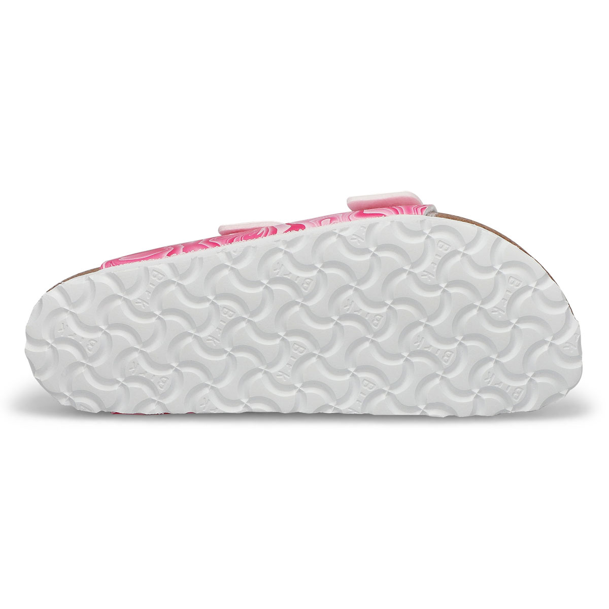Sandale étroite ARIZONA BIRKO-FLOR, rose/blanc, femmes