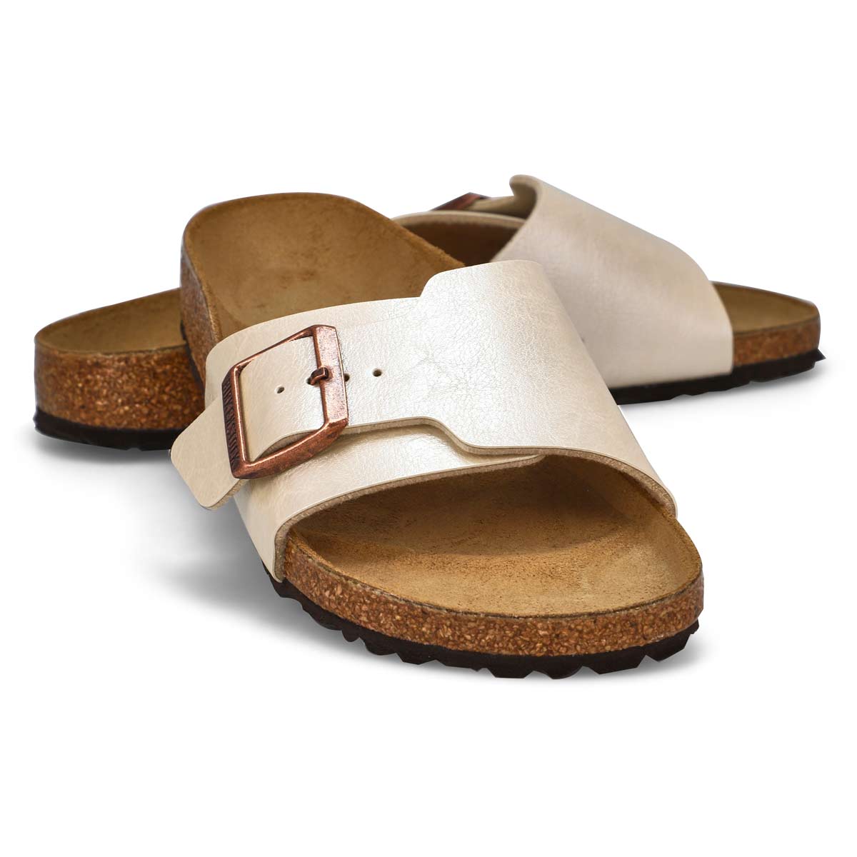 Women's  Catalina Birko-Flor Narrow Sandal - Graceful Pearl White
