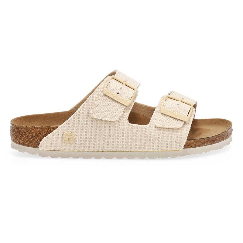 Women's Arizona Vegan Rough Canvas 2 Strap Sandal 