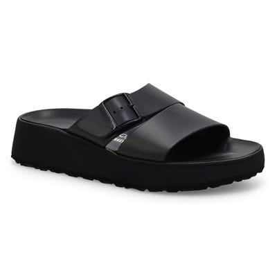 Lds Almina Platform Narrow Wedge Sandal - Black/Black