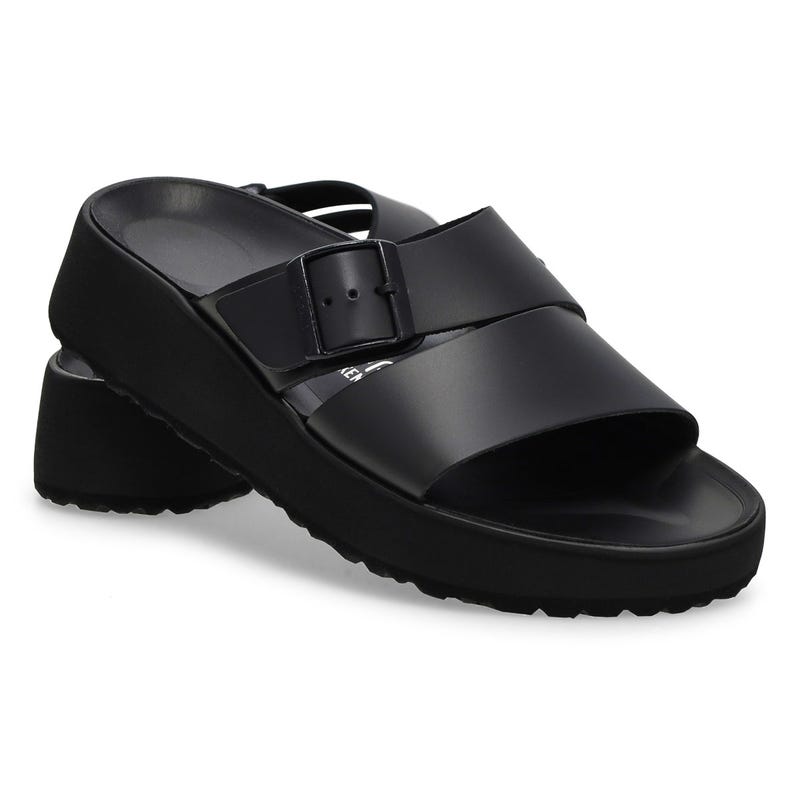 Women's Almina Platform Narrow Wedge Sandal - Black/Black