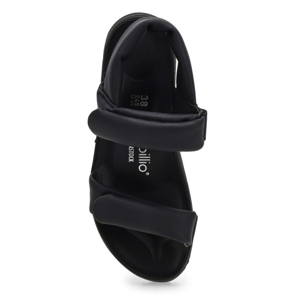 Sandale compensée à plateforme THEDA, noir/noir, femmes -  ÉTROITE