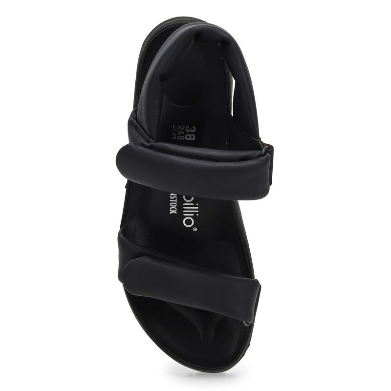 Sandale compensée à plateforme THEDA, noir/noir, femmes -  ÉTROITE