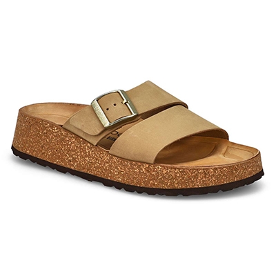 Lds Almina Platform Narrow Wedge Sandal - Sandcastle