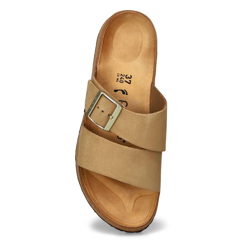 Sandales étroites compensées à plateforme ALMINA, château de sable, femmes