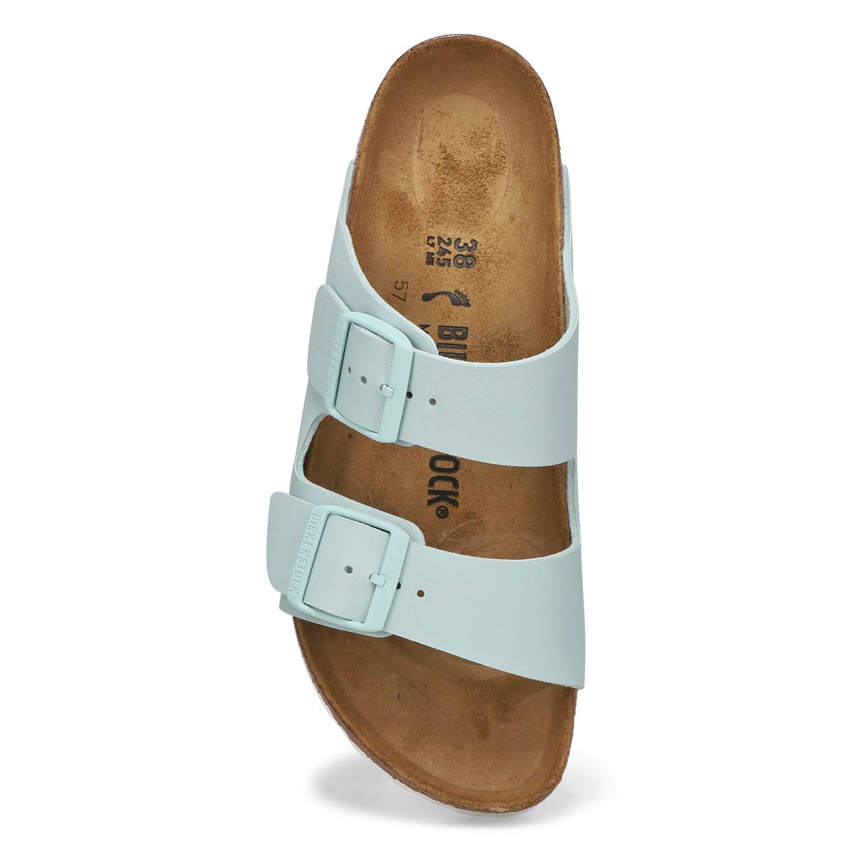 Women's Arizona Birko-Flor 2-Strap Narrow Sandal - Surf Green