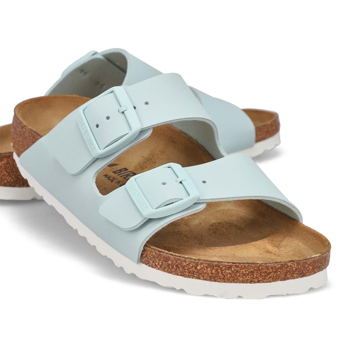 Women's Arizona Birko-Flor 2-Strap Narrow Sandal - Surf Green