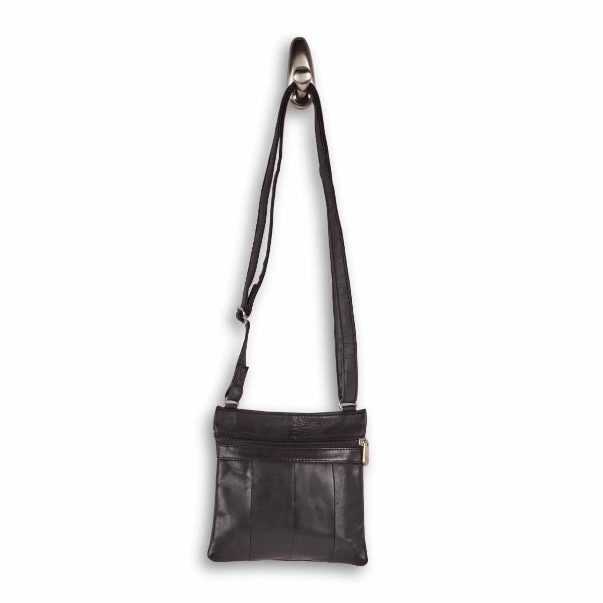 Women's 1027  black sheep leather crossbody bag
