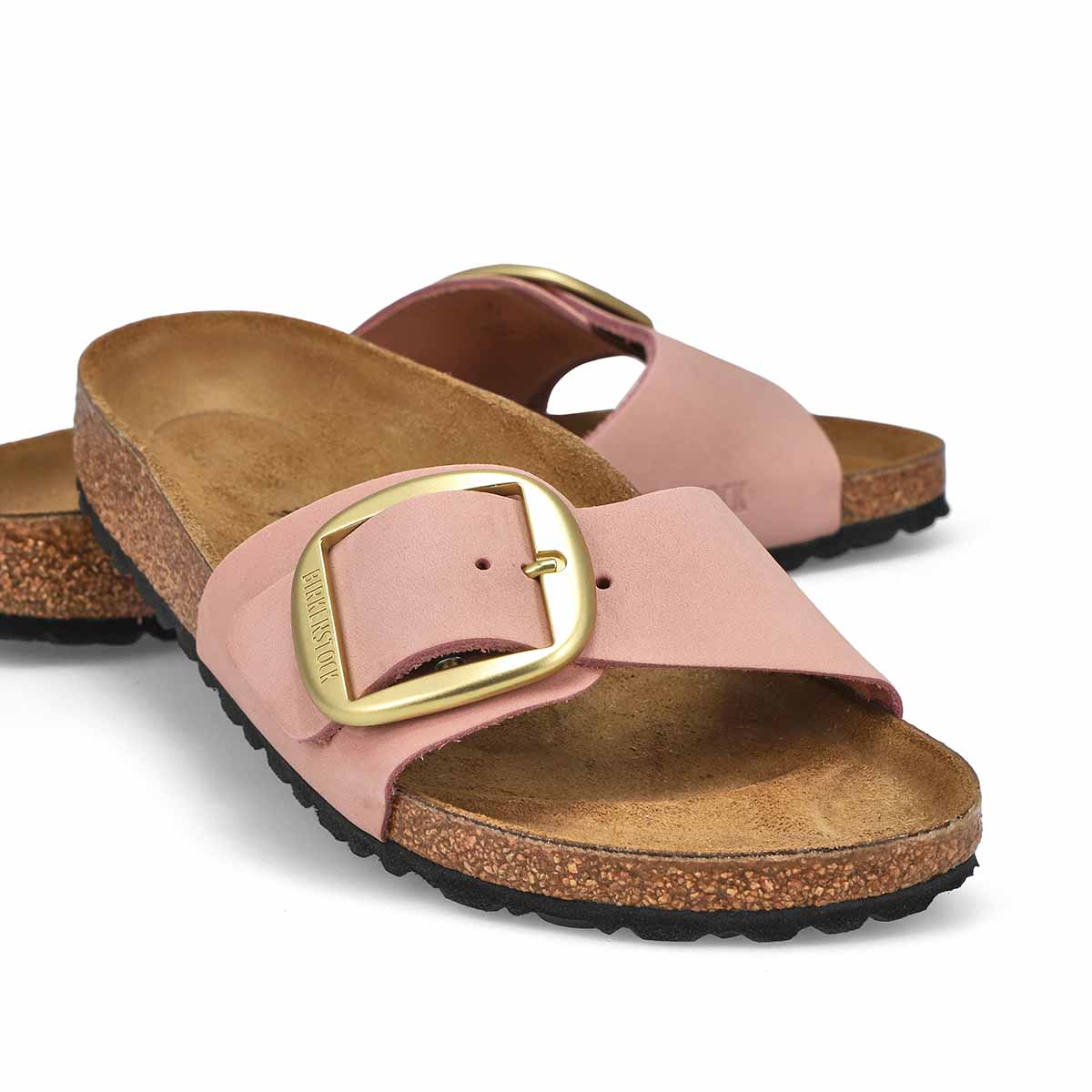 Women's Madrid Big Buckle 1 Strap Narrow Sandal - Soft Pink