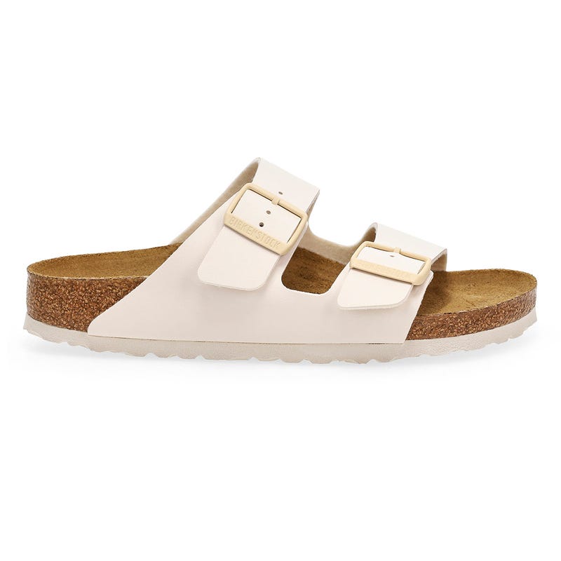 Women's Arizona 2-Strap Birko-Flor Narrow Sandal - Eggshell