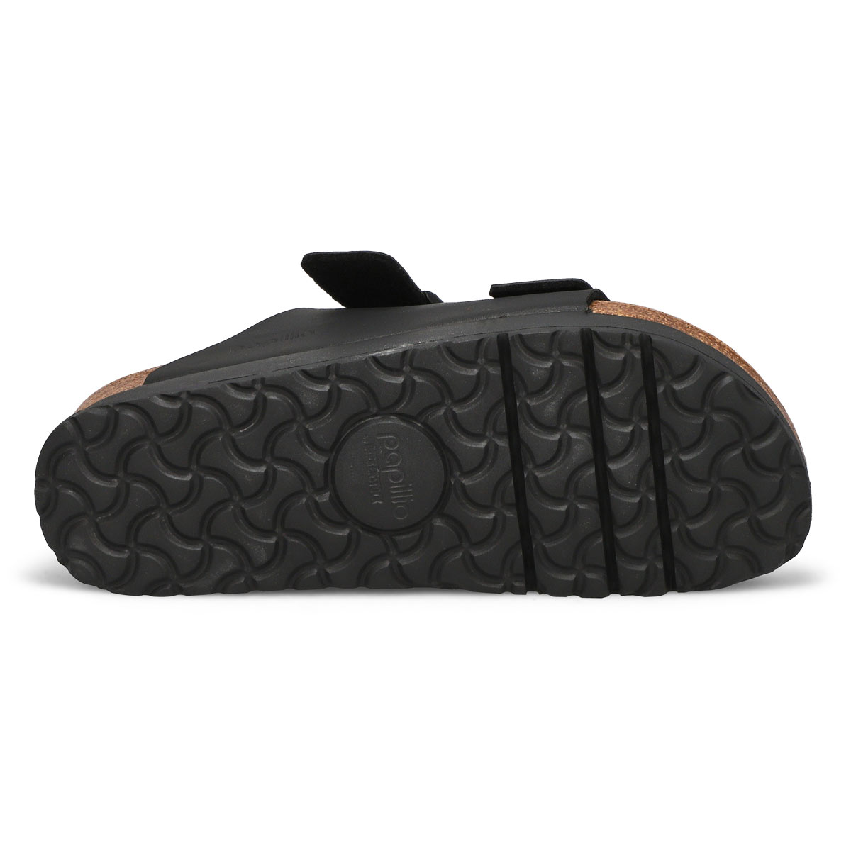 Sandale étroite ARIZONA BIRKO-FLO 2-STRAP VEGAN PLATFORM, noir, femmes