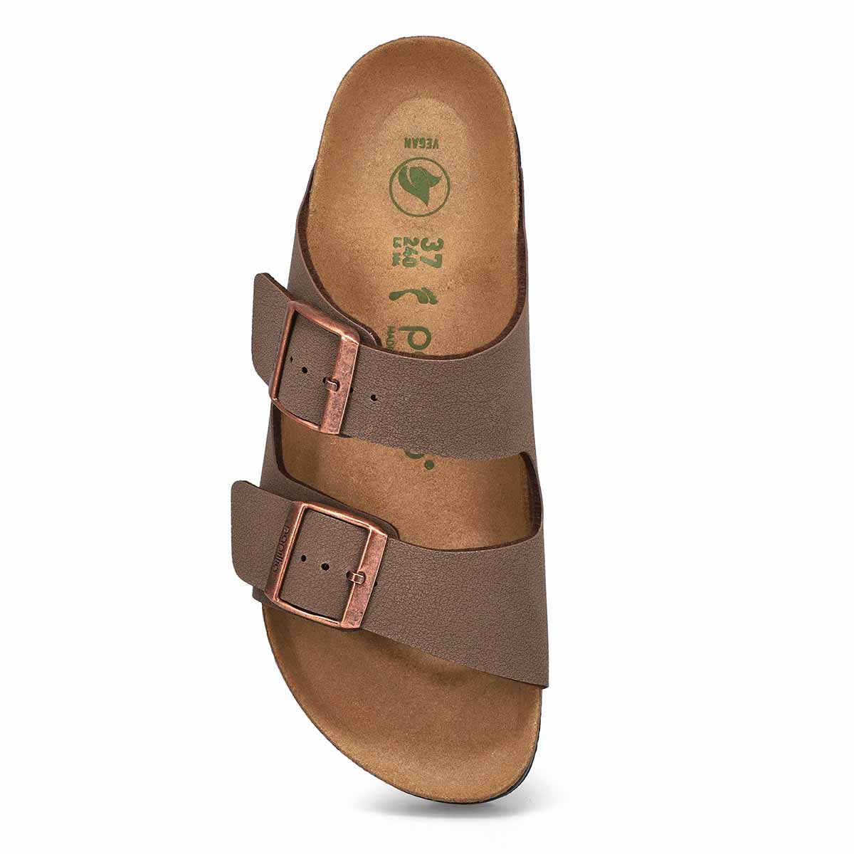 Sandale étroite ARIZONA VEGAN NARROW PLATFORM, moka, femmes