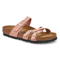 Women's Franca Nubuck Soft Footbed Sandal - Pink