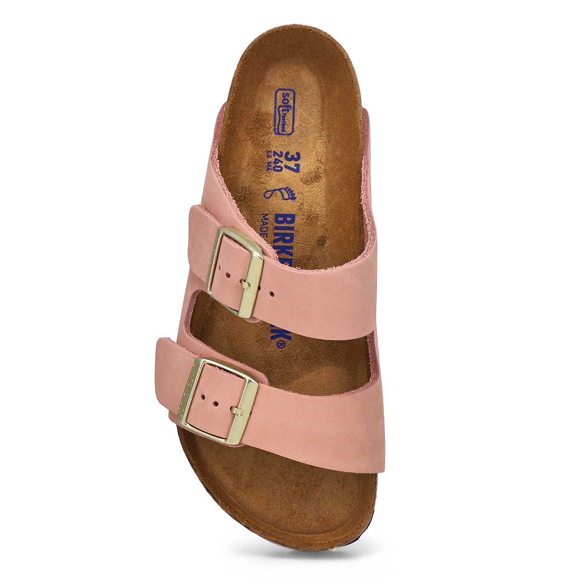 Women's Arizona Soft Footbed 2 Strap Sandal - Pink Nubuck