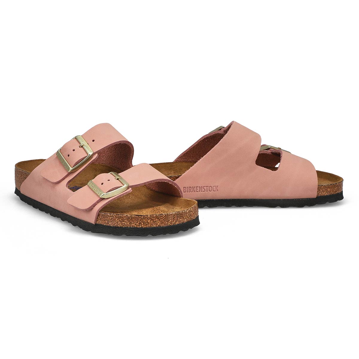 Women's Arizona Soft Footbed 2 Strap Sandal - Pink Nubuck