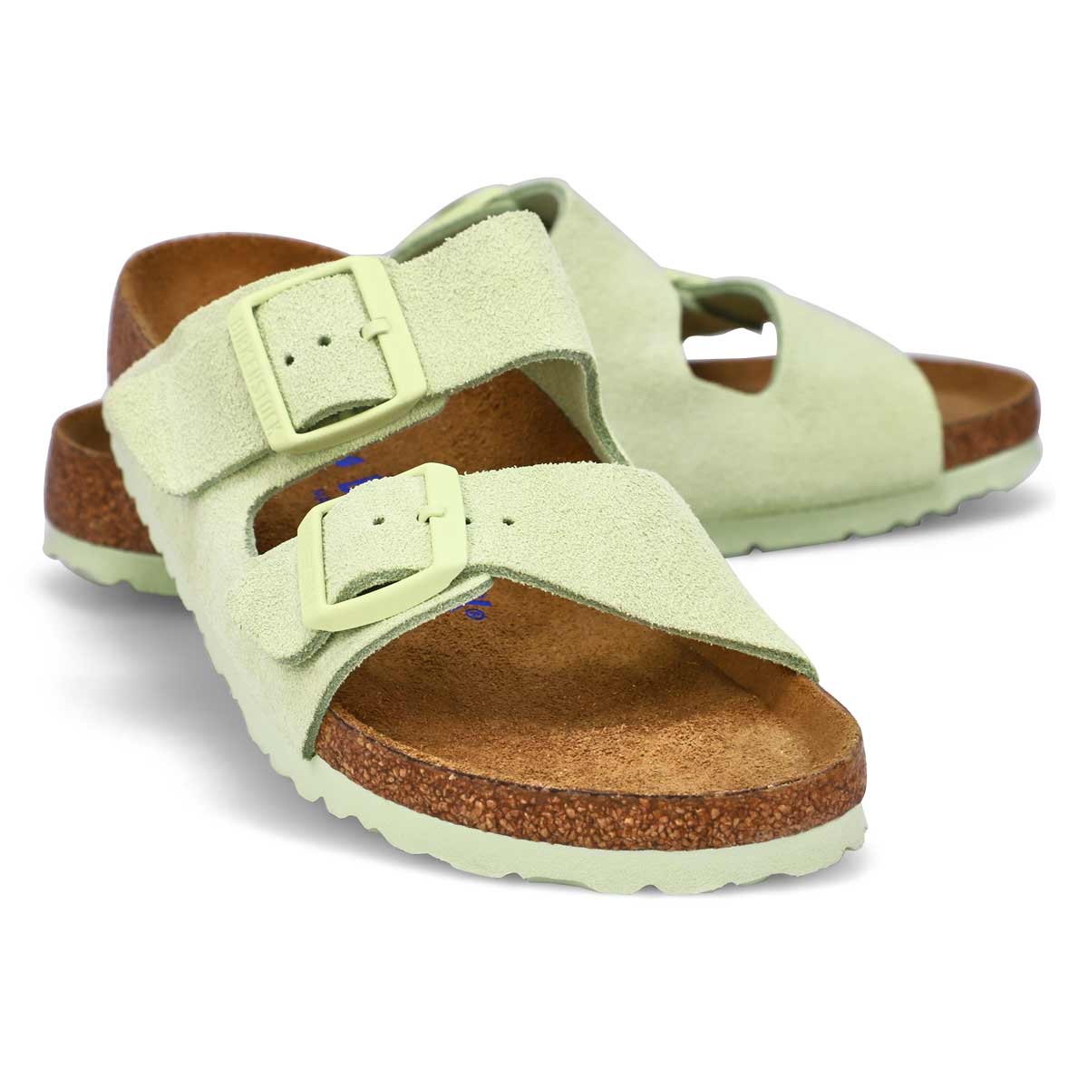 Women's Arizona SF 2 Strap Narrow Sandal - Faded Lime