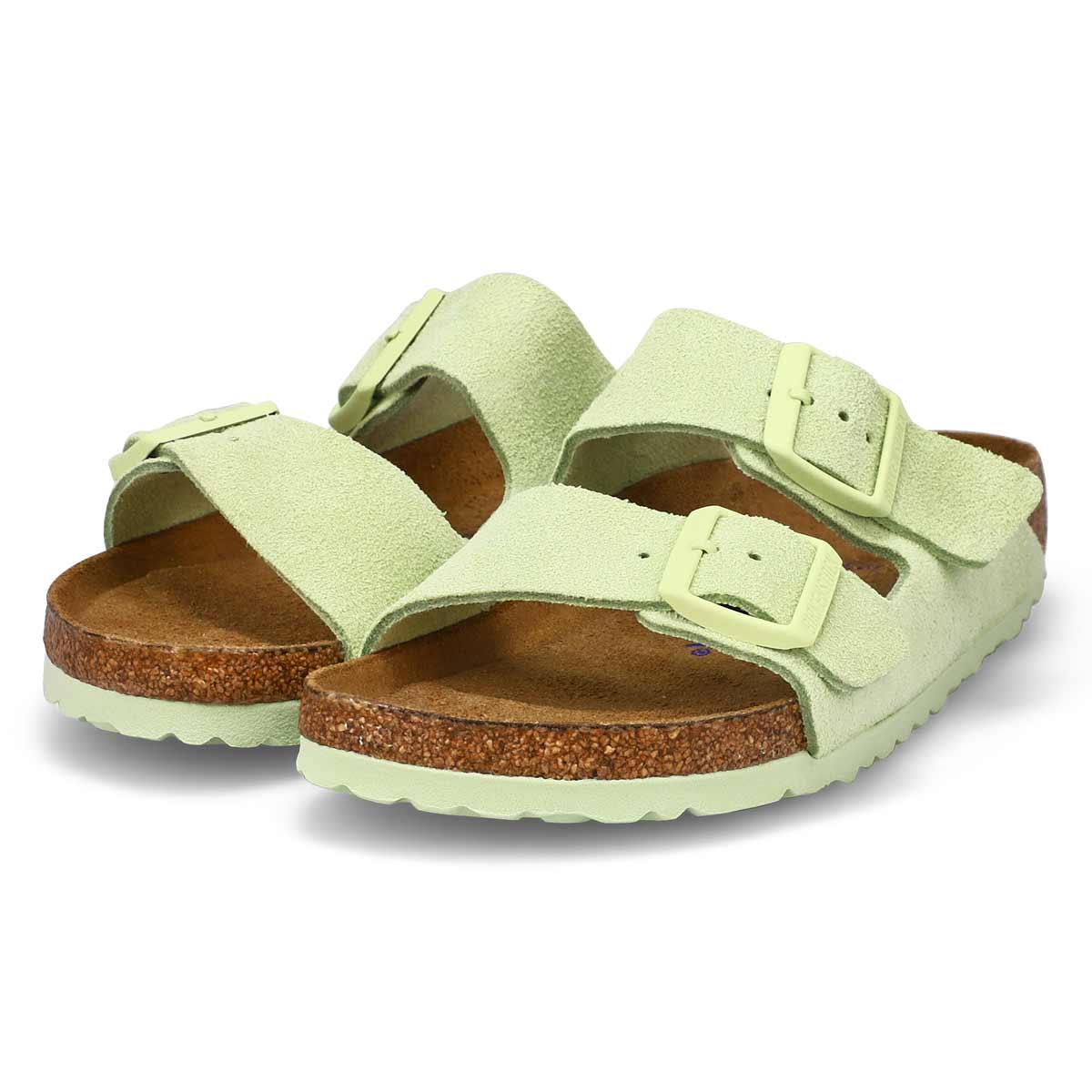 Women's Arizona SF 2 Strap Narrow Sandal - Faded Lime