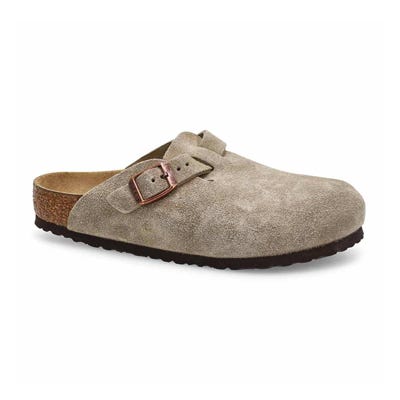 Kds Boston Suede Casual Clog - Taupe