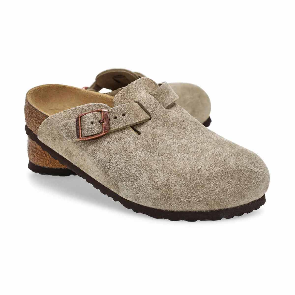 Sabot dcontract en sude BOSTON, taupe, enfants