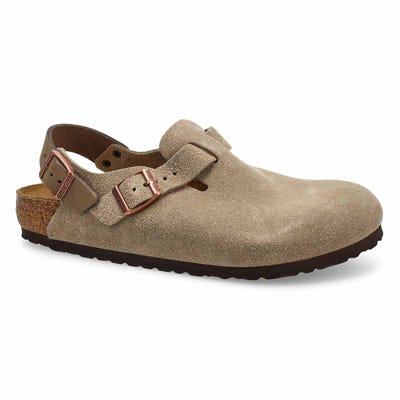 Sabot décontracté en suède TOKYO, taupe, hommes