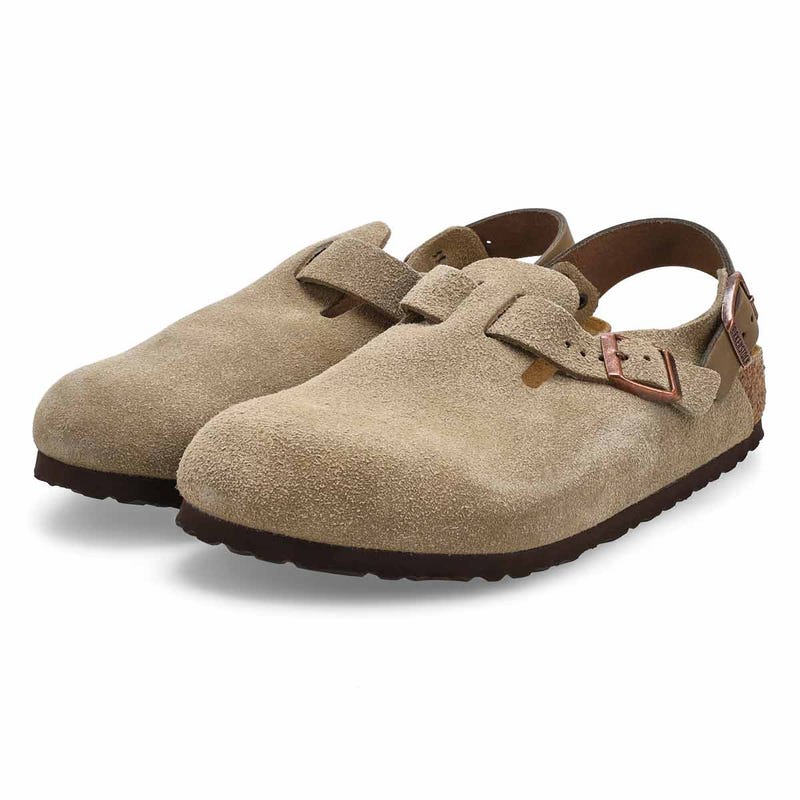 Men's Tokyo Suede Casual Clog - Taupe