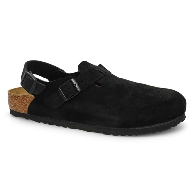 Mns Tokio Suede Casual Clog - Black