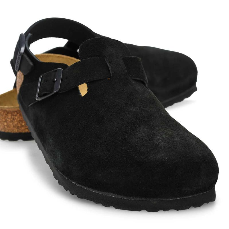 Men's Tokio Suede Casual Clog - Black