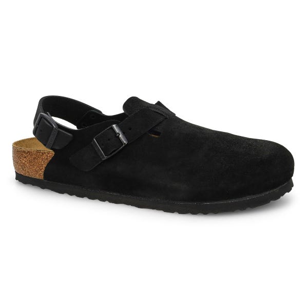 Men's Tokio Suede Casual Clog - Black