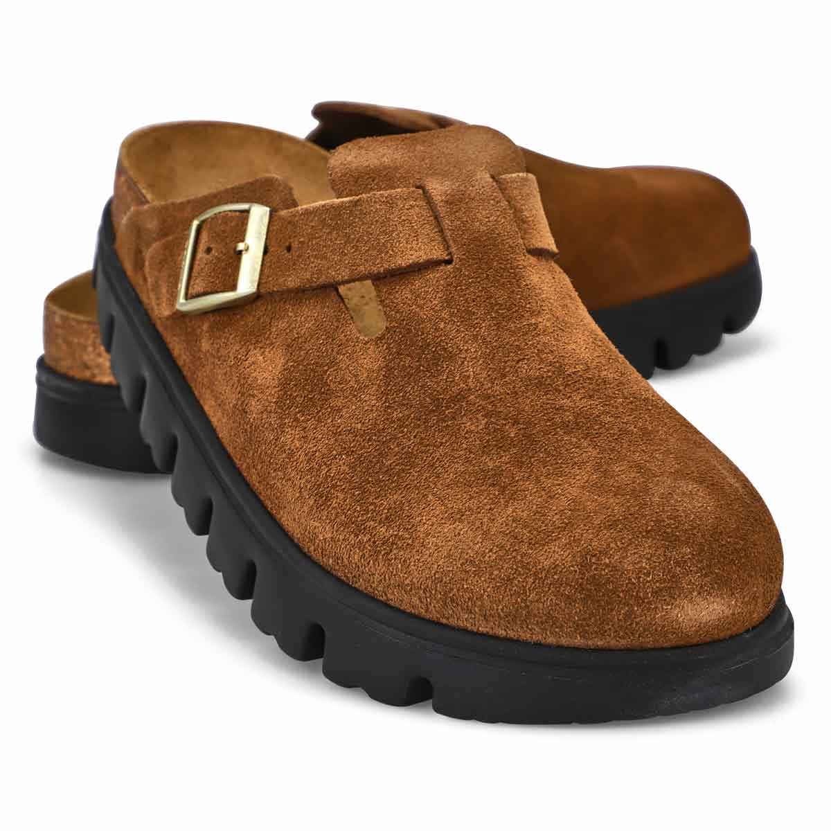 Women's Boston Chunky Platform Narrow Clog - Dark Tea