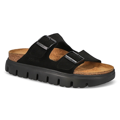 Lds Arizona Chunky Platform Narrow Sandal - Black