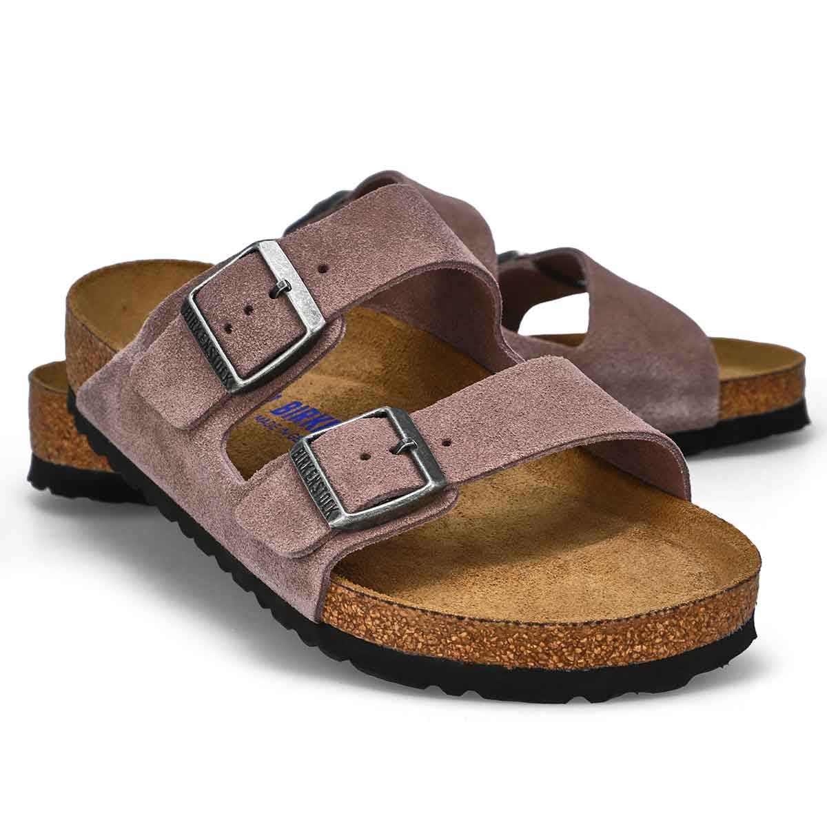 Women's Arizona Soft Footbed 2-Strap Sandal - Faded Purple