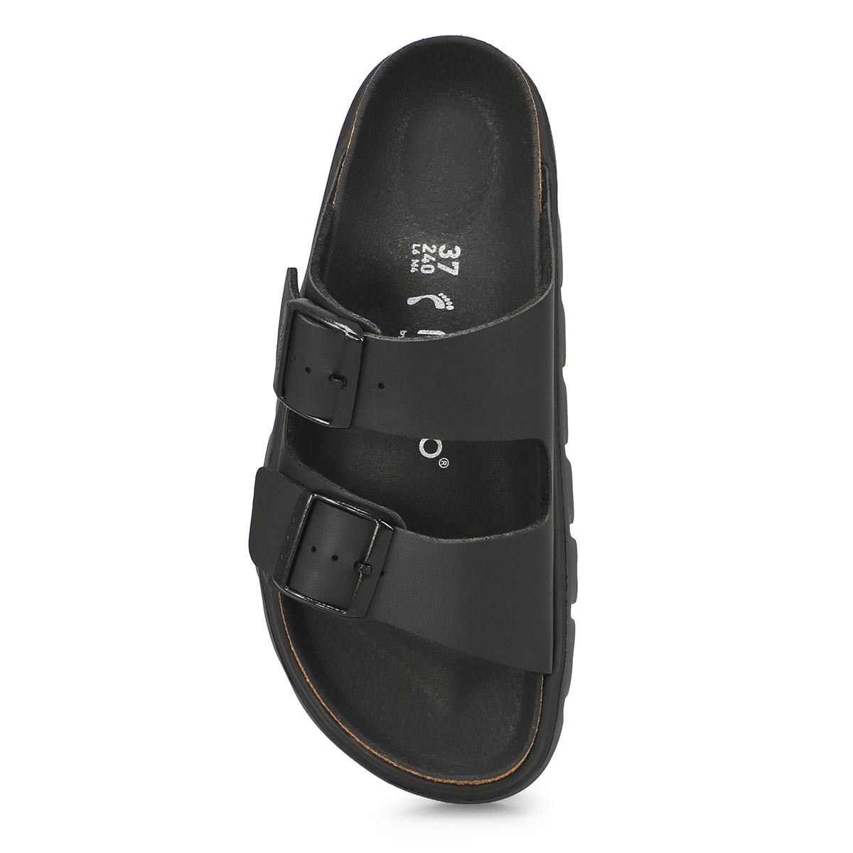 Women's Arizona Chunky Platform Birko-Flor Narrow Sandal - Black