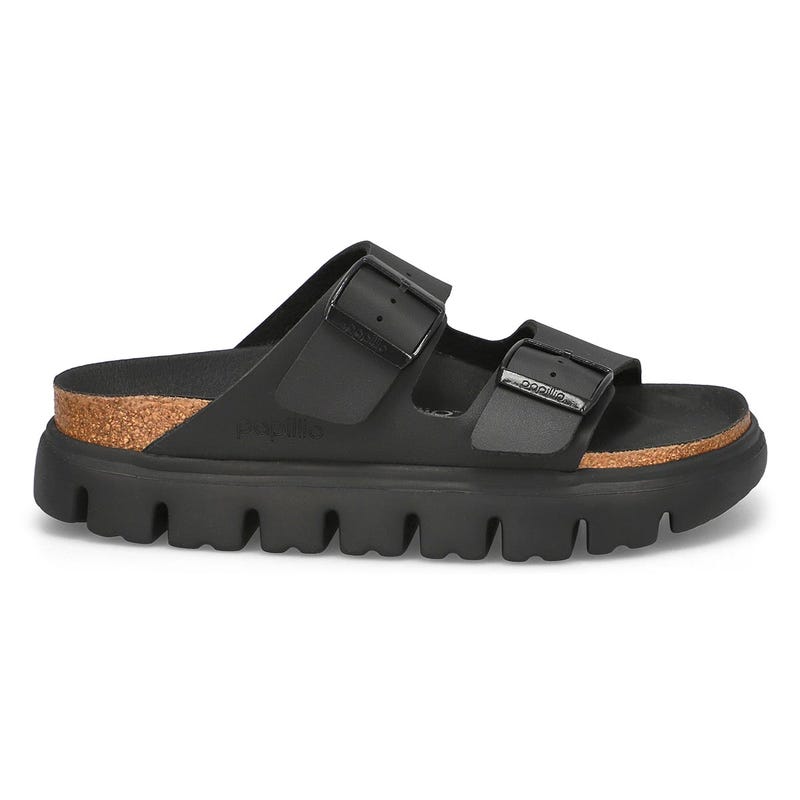 Women's Arizona Chunky Platform Birko-Flor Narrow Sandal - Black