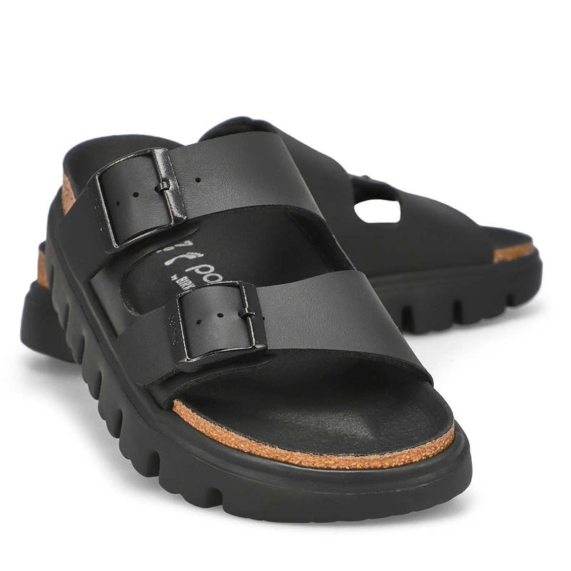 Women's Arizona Chunky Platform Birko-Flor Narrow Sandal - Black