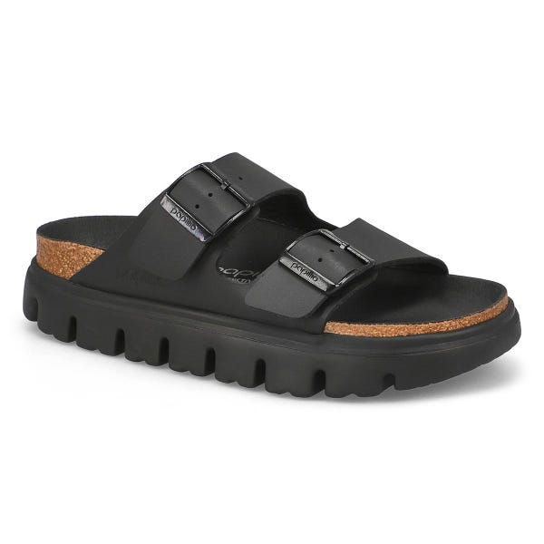 Women's Arizona Chunky Platform Birko-Flor Narrow Sandal - Black