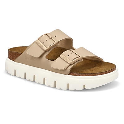 Lds Arizona Chunky Platform Birko-Flor Narrow Sandal - Sandcastle