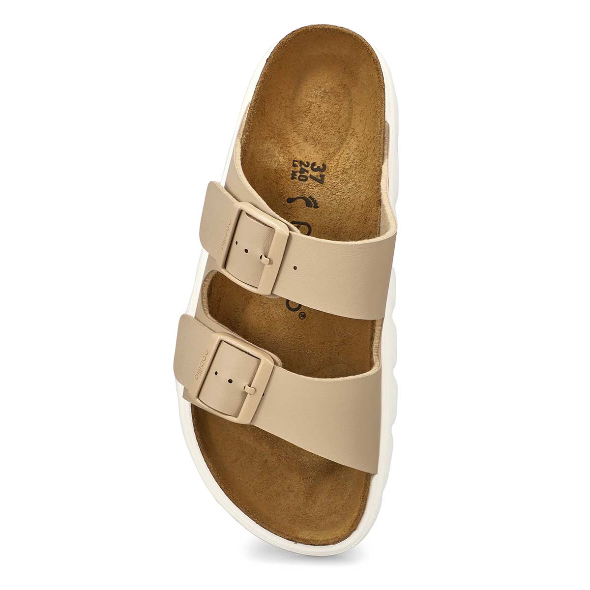Women's  Arizona Chunky Platform Birko-Flor Narrow Sandal - Sandcastle